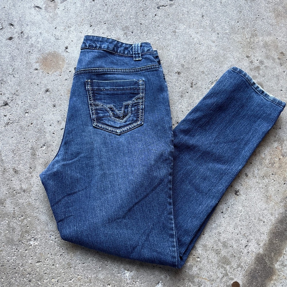 Christopher & Banks Signature Slimming Blue Jeans Womens Size 8 Straight Leg